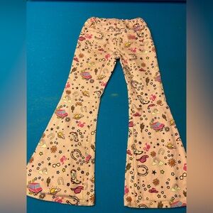 Wrangler Pink Western-Print Flare Pants